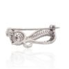 Silver brooch with Zirkons - Image 2