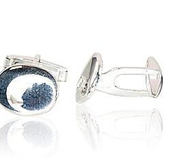 Silver cufflinks