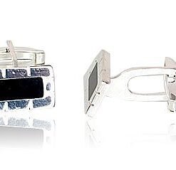 Silver cufflinks with Jewelery enamel