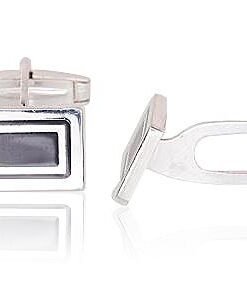 Silver cufflinks with Jewelery enamel