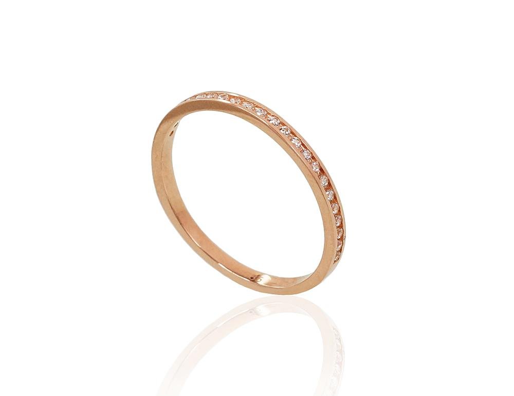 Gold ring with Zirkons - Image 2