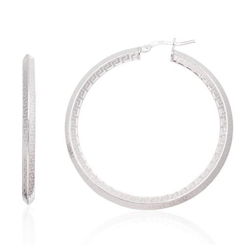Silver earrings-rings