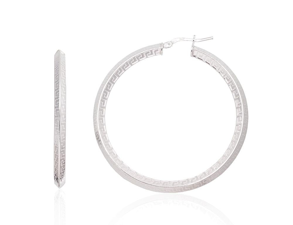 Silver earrings-rings