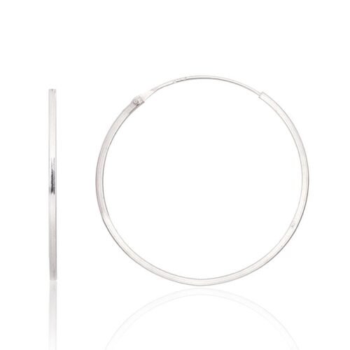 Silver earrings-rings