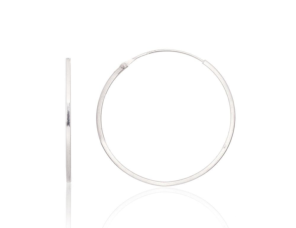 Silver earrings-rings