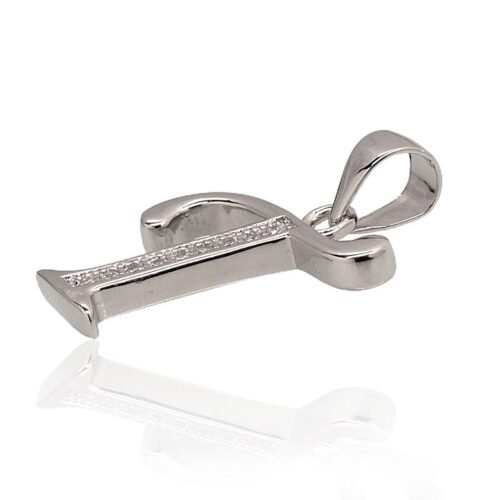 Alternative view of Silver pendant with Zirkons