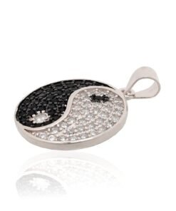 Alternative view of Silver pendant with Zirkons