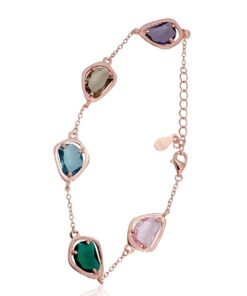 Silver bracelet with Zirkons