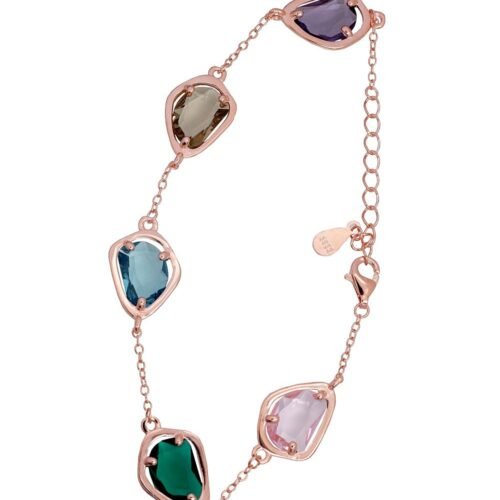 Silver bracelet with Zirkons