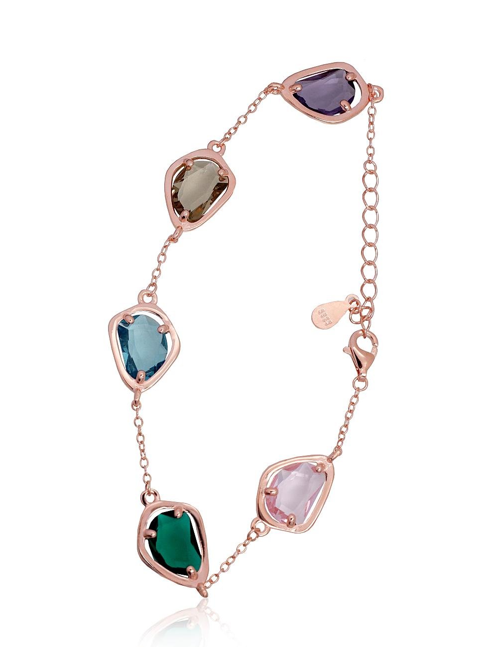 Silver bracelet with Zirkons