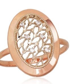 Gold ring with Zirkons