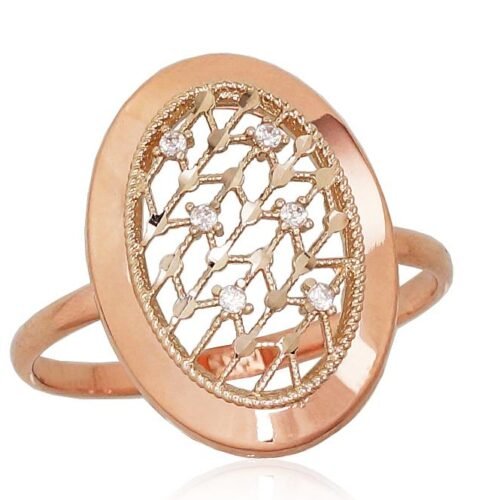 Gold ring with Zirkons