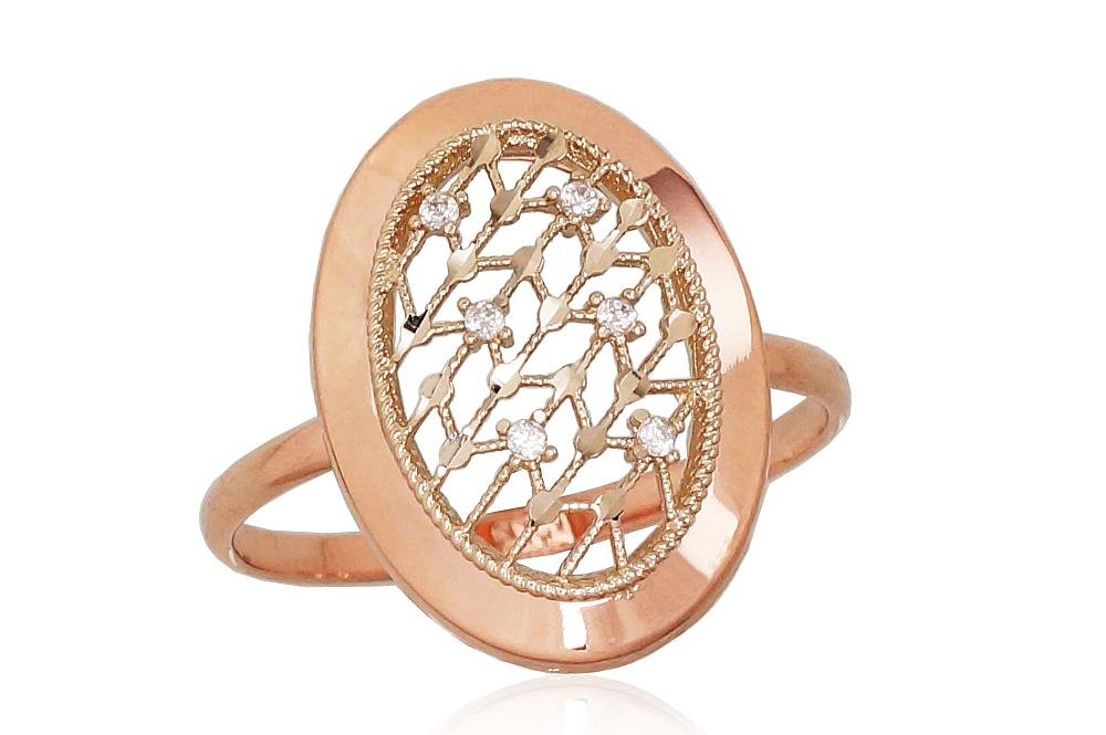 Gold ring with Zirkons