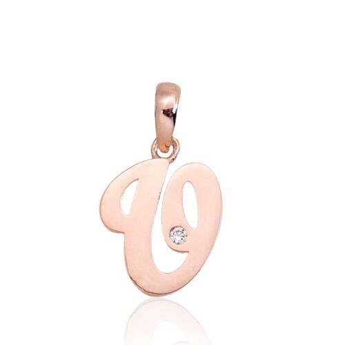 Gold pendant with Zirkons