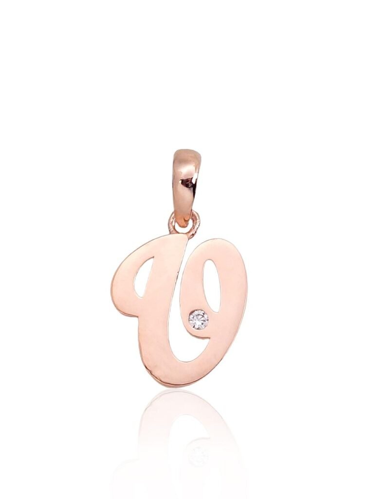 Gold pendant with Zirkons
