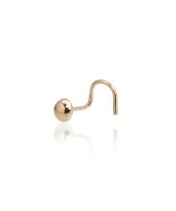 Gold piercing for nose