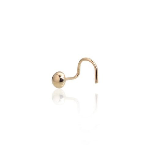 Gold piercing for nose