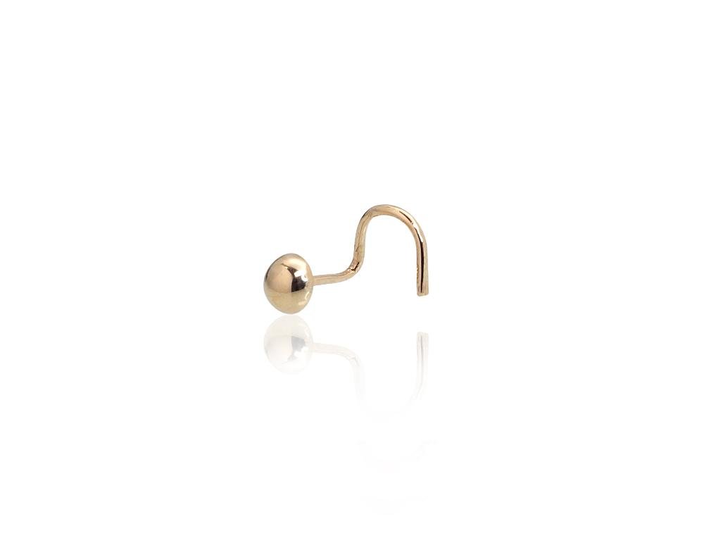 Gold piercing for nose