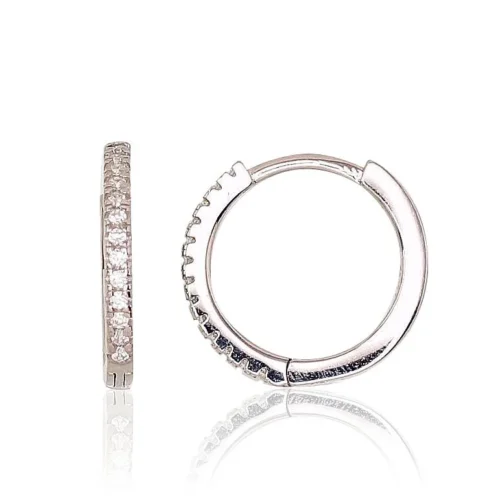 Silver hoop Ear-rings