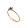 Gold ring with Diamonds , Emerald - Image 2
