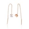 Gold Earrings with Zirkons