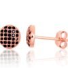 Silver stud earrings with Zirkons