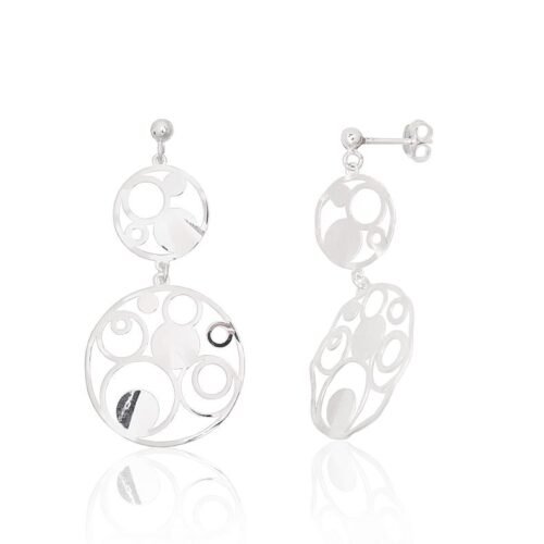 Silver stud earrings