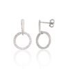Silver stud earrings with Zirkons