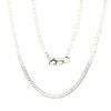 Silver chain Rombo 2 mm , diamond cut