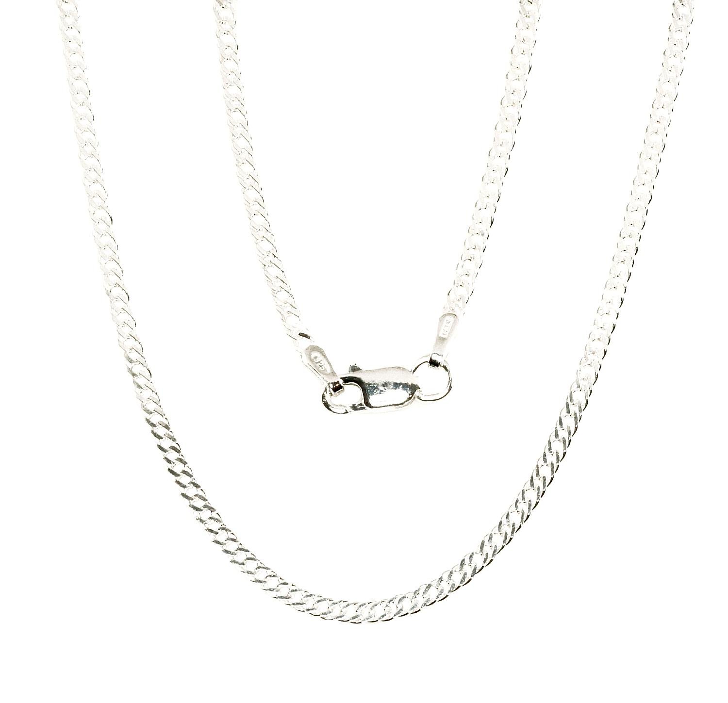 Silver chain Rombo 2 mm , diamond cut