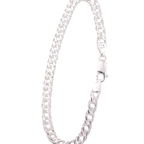 Silver chain Rombo 5.5 mm , diamond cut
