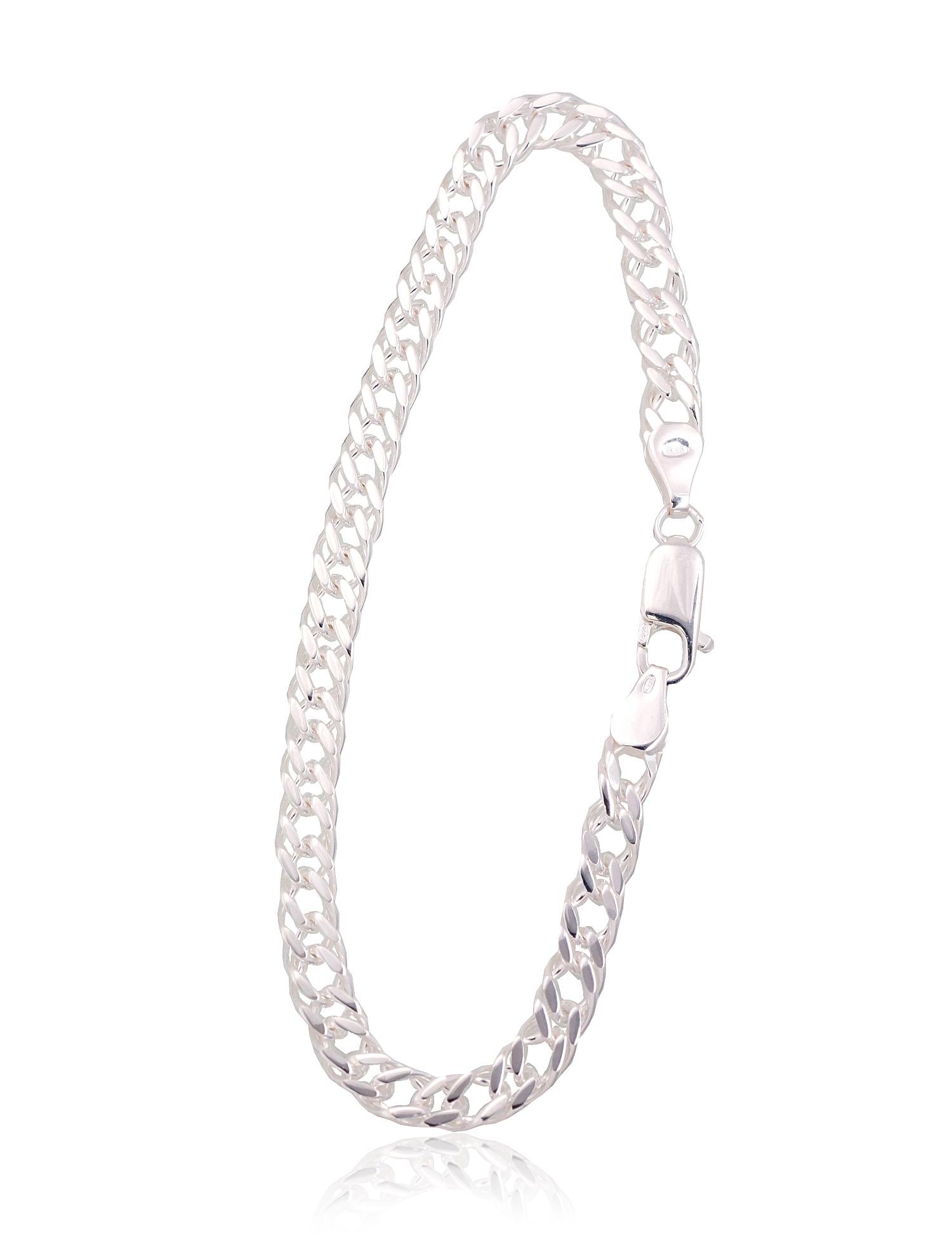 Silver chain Rombo 5.5 mm , diamond cut
