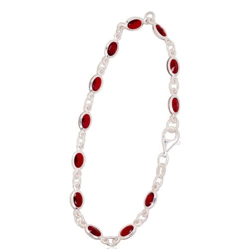 Silver bracelet with Zirkons