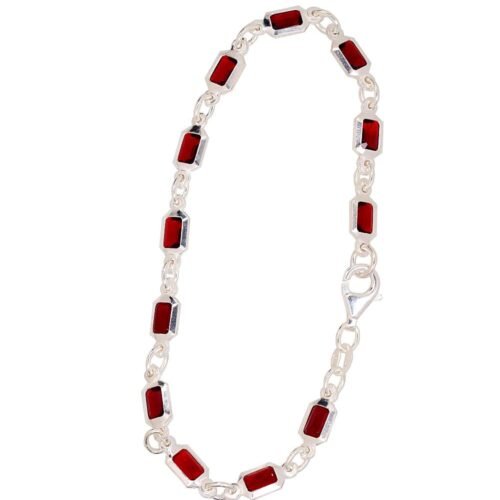 Silver bracelet with Zirkons