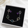 925 Sterling Silver Bracelet & Stud Earrings Jewelry Set