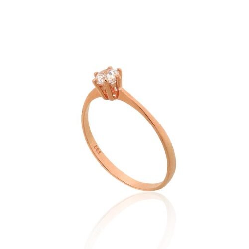 Alternative view of Gold ring with Zirkons