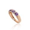 Gold ring with Diamonds , Amethyst - Image 2