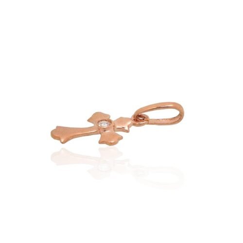 Alternative view of Gold pendant with Zirkons