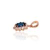 Gold pendant with Zirkons - Image 2