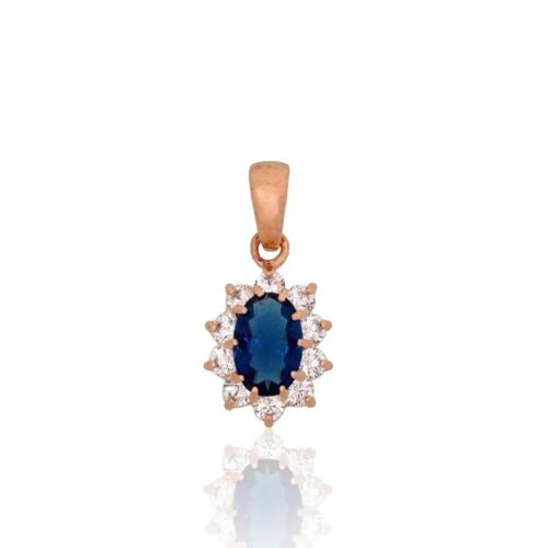 Gold pendant with Zirkons