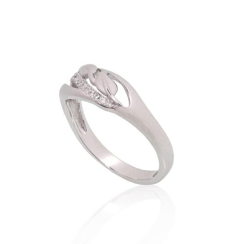 Alternative view of Silver ring with Zirkons