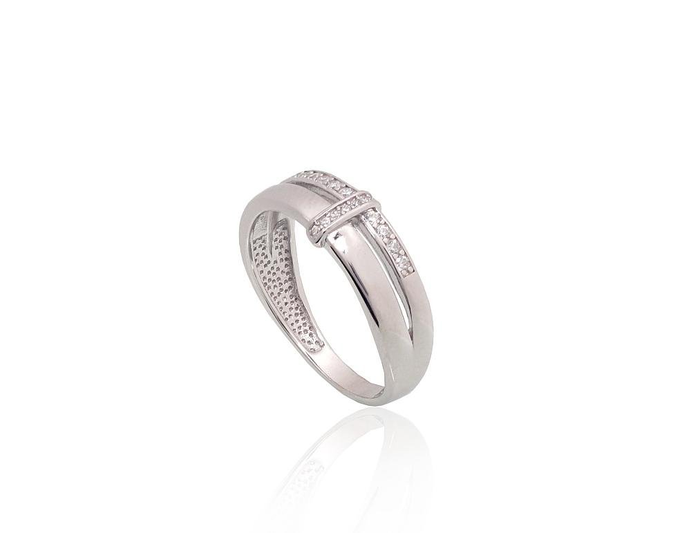 Silver ring with Zirkons - Image 2