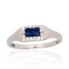 Silver ring with Zirkons