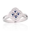 Silver ring with Zirkons
