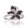 Silver ring with Zirkons