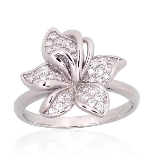 Silver ring with Zirkons