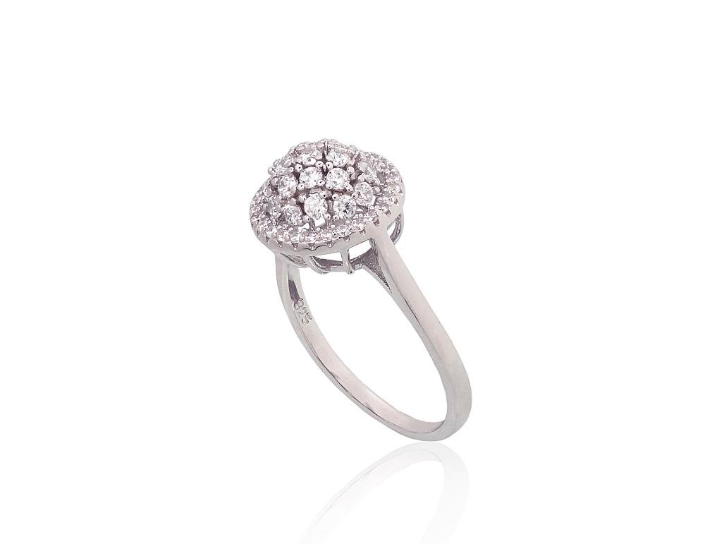 Silver ring with Zirkons - Image 2