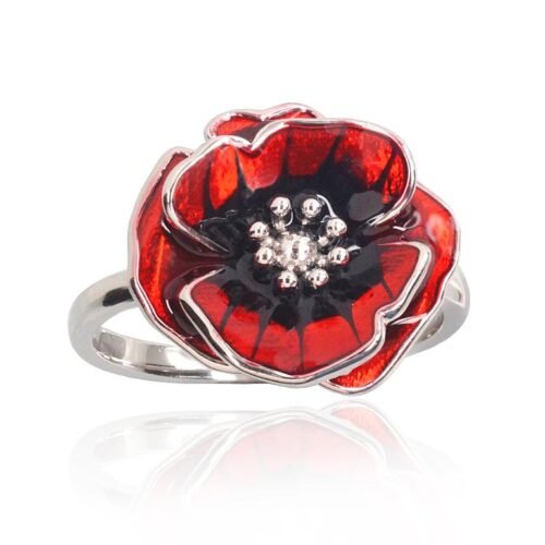 Silver ring with Jewelery enamel