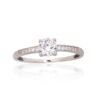 Silver ring with Zirkons
