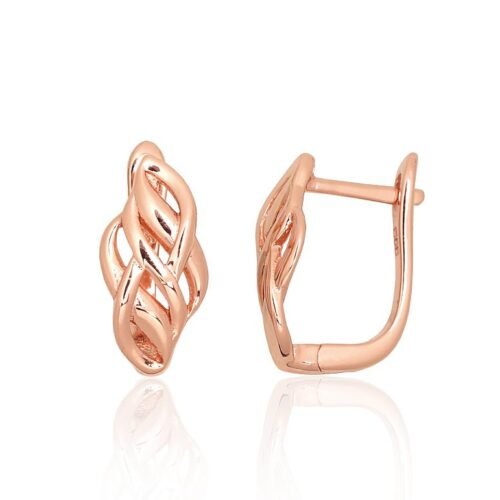 Silver earrings with 'english' lock